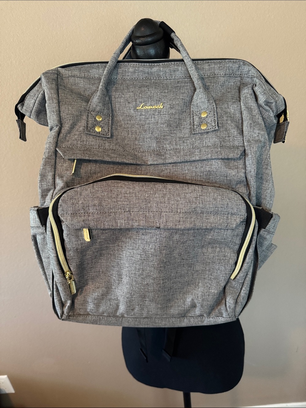 Lovevook Gray Women's Laptop Backpack Tote BNWT